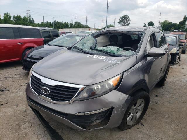 KNDPB3A23C7298551 - 2012 KIA SPORTAGE BASE SILVER photo 1