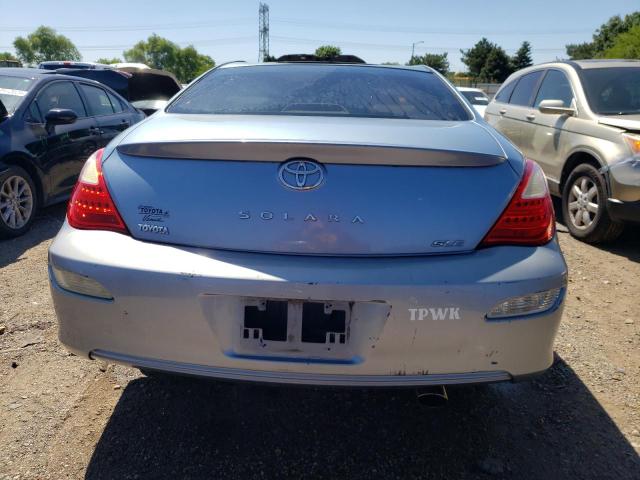 4T1CE30P27U755386 - 2007 TOYOTA CAMRY SOLA SE BLUE photo 6