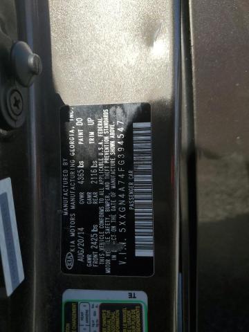 5XXGN4A74FG394547 - 2015 KIA OPTIMA EX BROWN photo 12