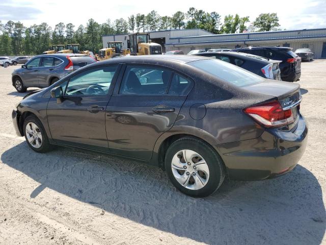 2HGFB2F50EH532095 - 2014 HONDA CIVIC LX GRAY photo 2