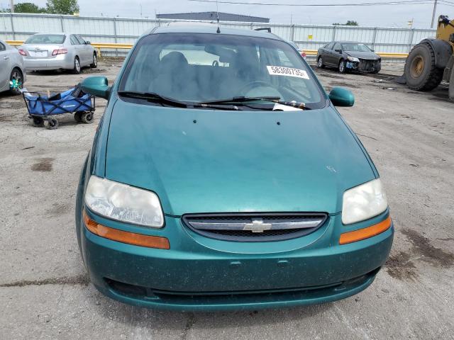 KL1TD62694B247587 - 2004 CHEVROLET AVEO TEAL photo 5