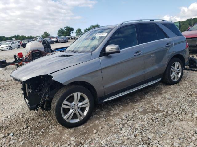 4JGDA5HB6EA287732 - 2014 MERCEDES-BENZ ML 350 4MATIC GRAY photo 1