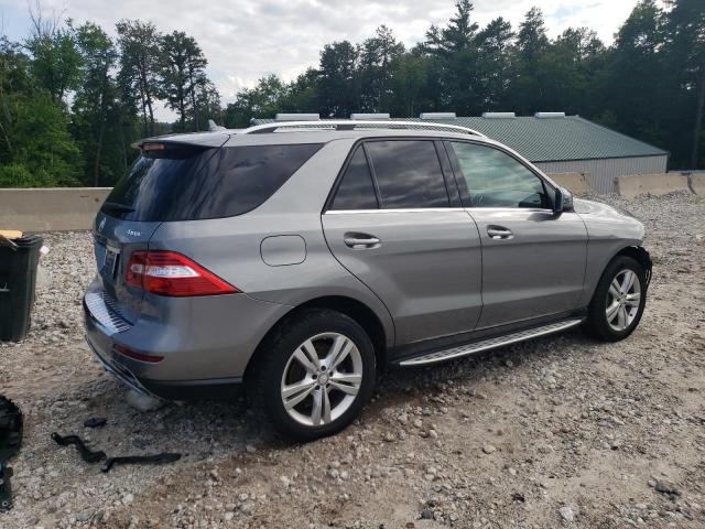 4JGDA5HB6EA287732 - 2014 MERCEDES-BENZ ML 350 4MATIC GRAY photo 3