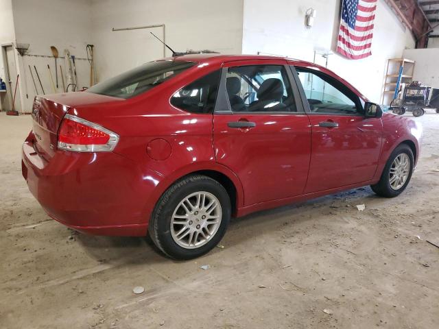 1FAHP3FN6BW199628 - 2011 FORD FOCUS SE RED photo 3