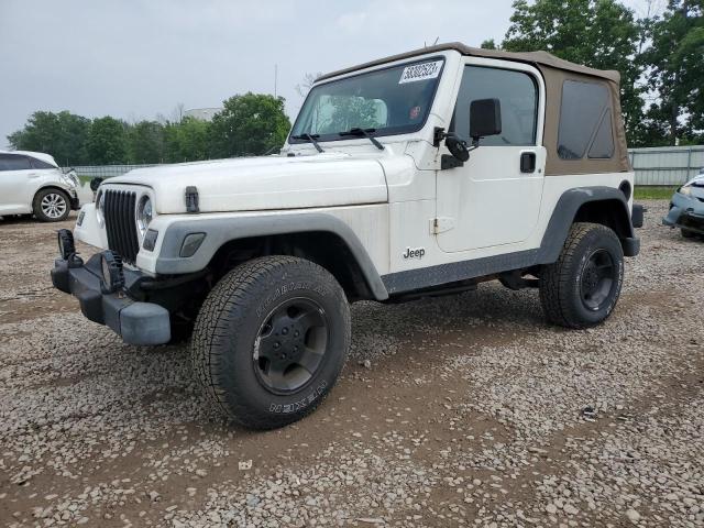 1J4FY19SXXP446651 - 1999 JEEP WRANGLER / SPORT WHITE photo 1