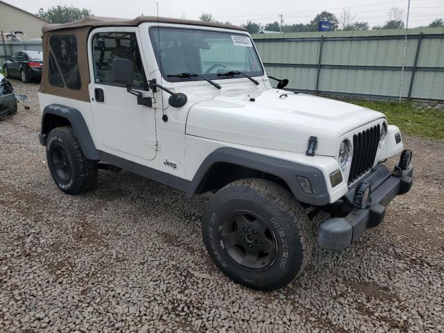 1J4FY19SXXP446651 - 1999 JEEP WRANGLER / SPORT WHITE photo 4