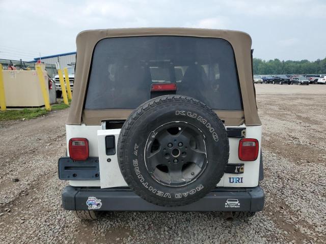 1J4FY19SXXP446651 - 1999 JEEP WRANGLER / SPORT WHITE photo 6