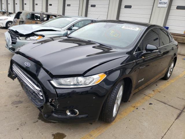 3FA6P0RU0FR125848 - 2015 FORD FUSION TITANIUM HEV BLACK photo 1