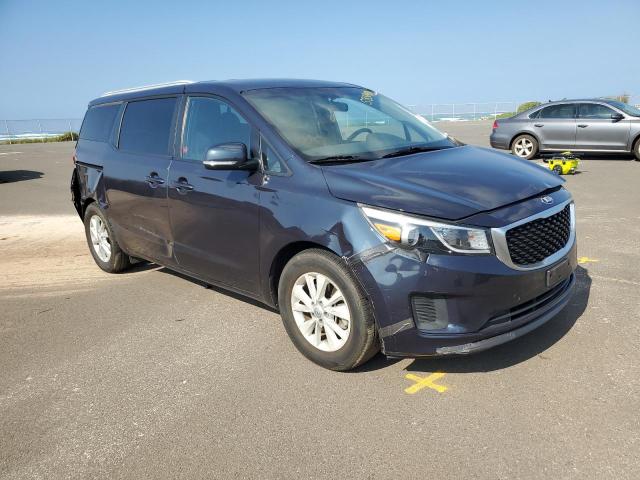 KNDMB5C16F6070850 - 2015 KIA SEDONA LX BLUE photo 4