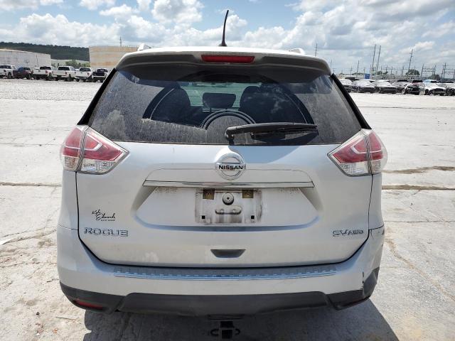 KNMAT2MVXGP629537 - 2016 NISSAN ROGUE S SILVER photo 6