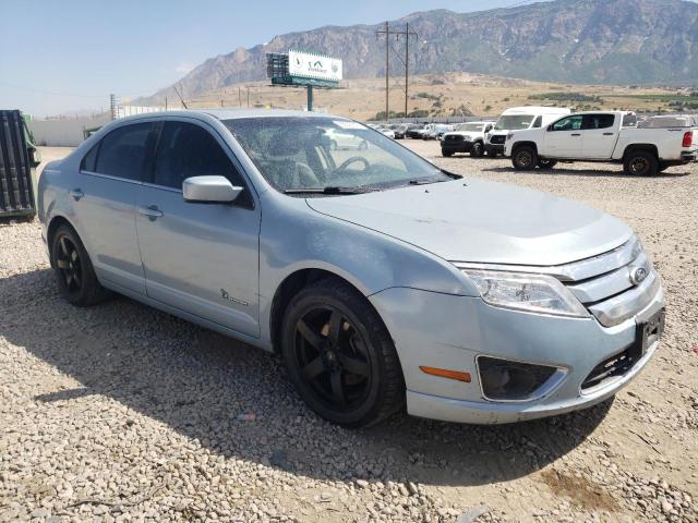 3FADP0L33AR130302 - 2010 FORD FUSION HYBRID BLUE photo 4