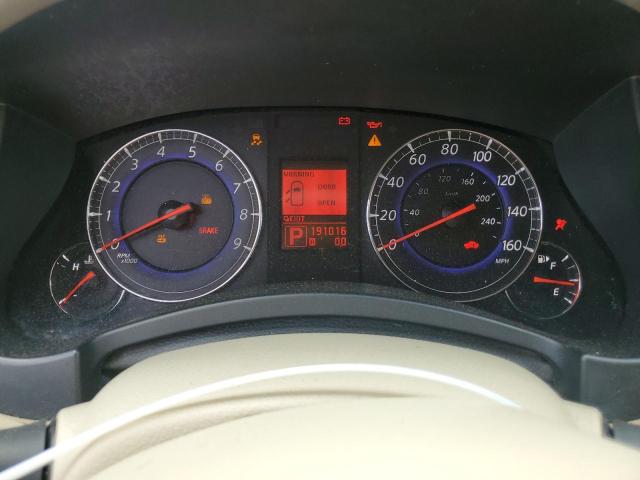 JNKAJ09E78M300220 - 2008 INFINITI EX35 BASE Սև լուսանկար 9