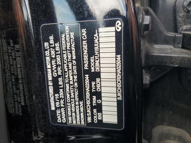 SJKCH5CR0HA025044 - 2017 INFINITI QX30 BASE 黑色 照片 12