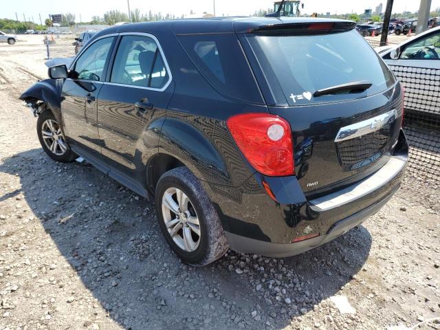 2GNFLCEK8C6274739 - 2012 CHEVROLET EQUINOX LS BLACK photo 2