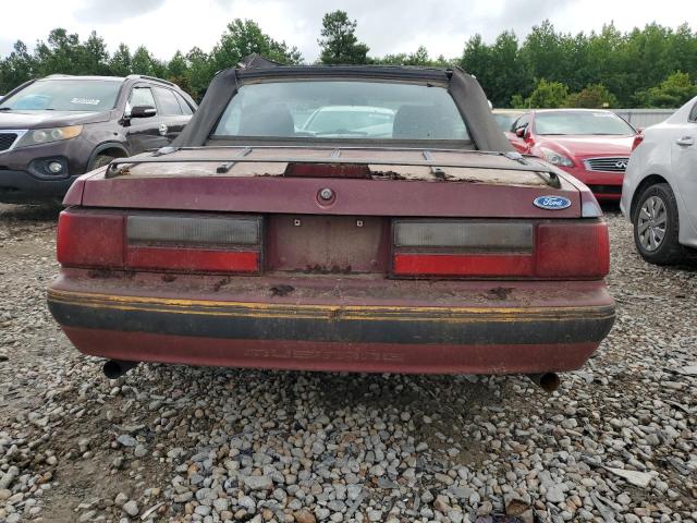 1FABP44E1KF255134 - 1989 FORD MUSTANG LX RED photo 6