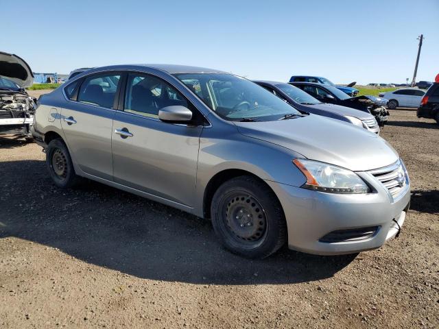 3N1AB7AP9EL664815 - 2014 NISSAN SENTRA S GRAY photo 4