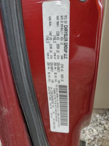 2C4RC1BG9DR621067 - 2013 CHRYSLER TOWN & COU TOURING Qırmızı foto 13