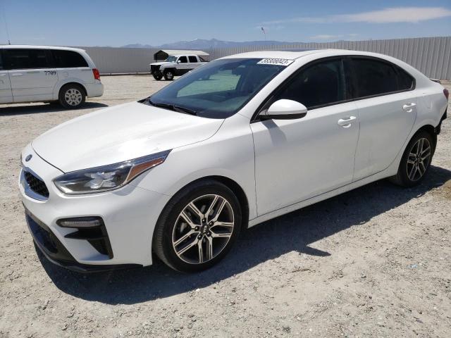 3KPF34ADXKE076278 - 2019 KIA FORTE GT LINE WHITE photo 1