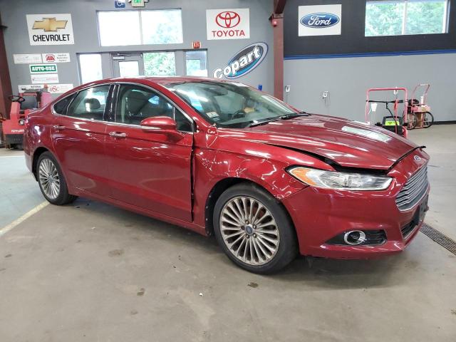 3FA6P0K90DR125027 - 2013 FORD FUSION TITANIUM RED photo 4