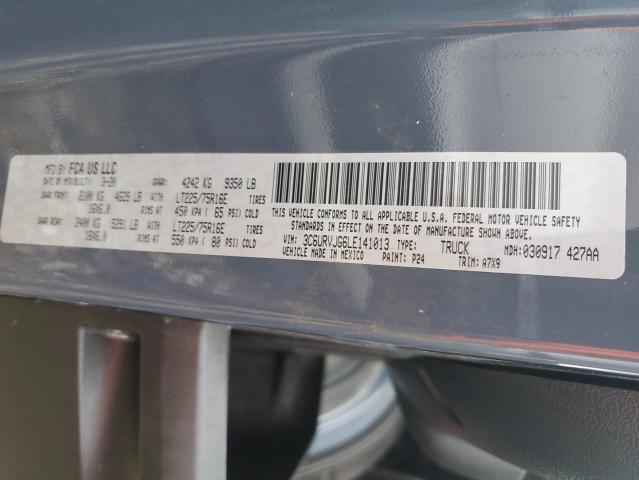 3C6URVJG6LE141013 - 2020 RAM PROMASTER 3500 HIGH ლურჯი ფოტო 13