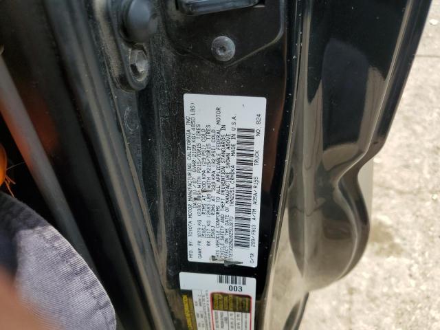 5TETX22N28Z501870 - 2008 TOYOTA TACOMA ACCESS CAB შავი ფოტო 12