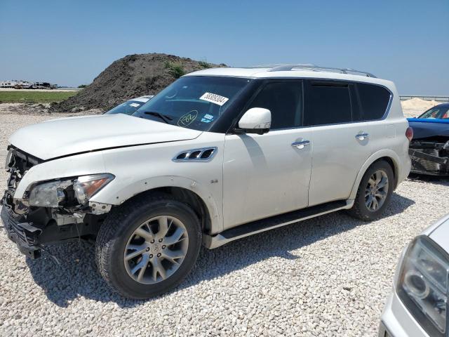 JN8AZ2ND3E9750548 - 2014 INFINITI QX80 WHITE photo 1