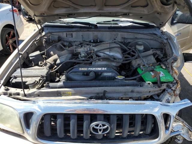 5TEGN92N02Z126200 - 2002 TOYOTA TACOMA DOUBLE CAB PRERUNNER TAN photo 11