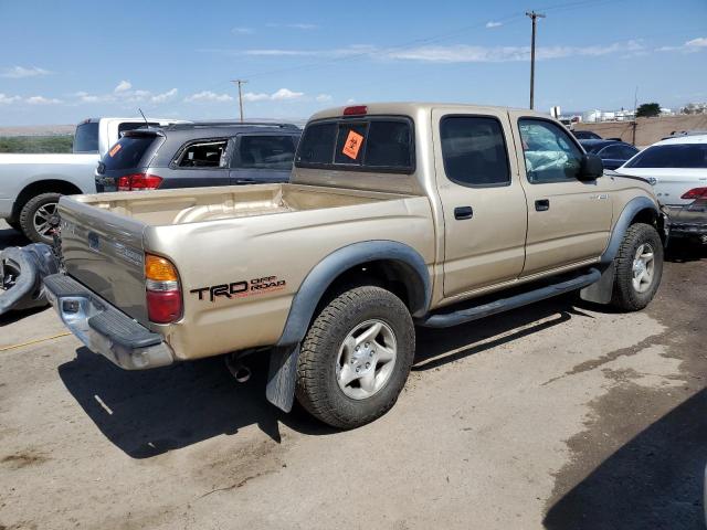 5TEGN92N02Z126200 - 2002 TOYOTA TACOMA DOUBLE CAB PRERUNNER TAN photo 3