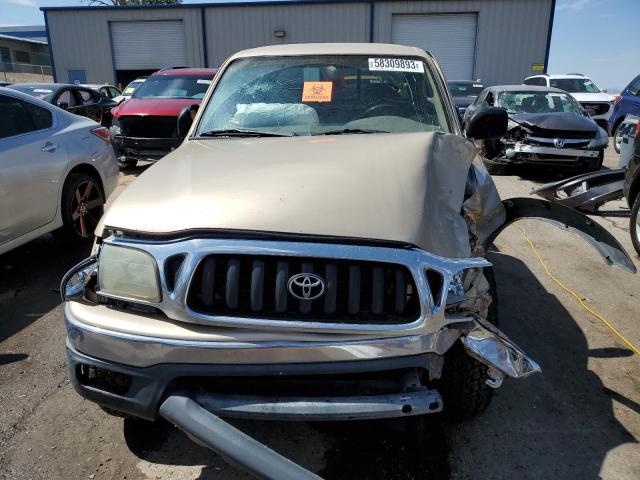 5TEGN92N02Z126200 - 2002 TOYOTA TACOMA DOUBLE CAB PRERUNNER TAN photo 5