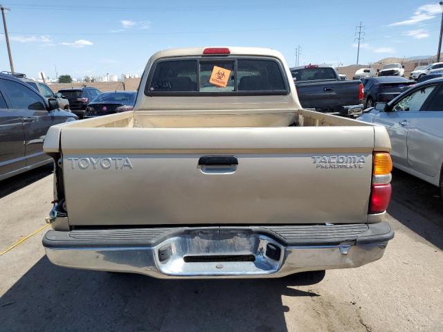 5TEGN92N02Z126200 - 2002 TOYOTA TACOMA DOUBLE CAB PRERUNNER TAN photo 6