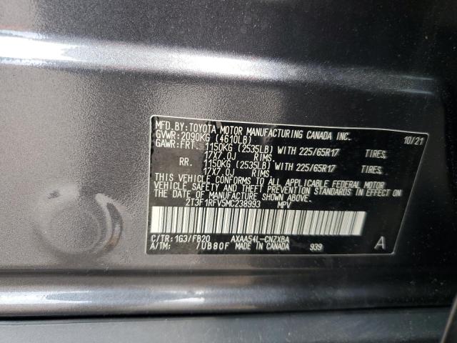 2T3F1RFV5MC238993 - 2021 TOYOTA RAV4 LE GRAY photo 14