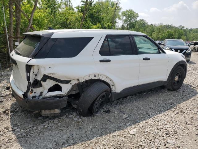 1FM5K8ABXLGA96936 - 2020 FORD EXPLORER POLICE INTERCEPTOR WHITE photo 3