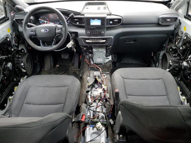 1FM5K8ABXLGA96936 - 2020 FORD EXPLORER POLICE INTERCEPTOR WHITE photo 8