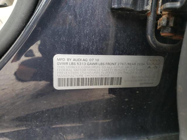 WAUKGAFB0BN015734 - 2011 AUDI A6 PRESTIGE ლურჯი ფოტო 12