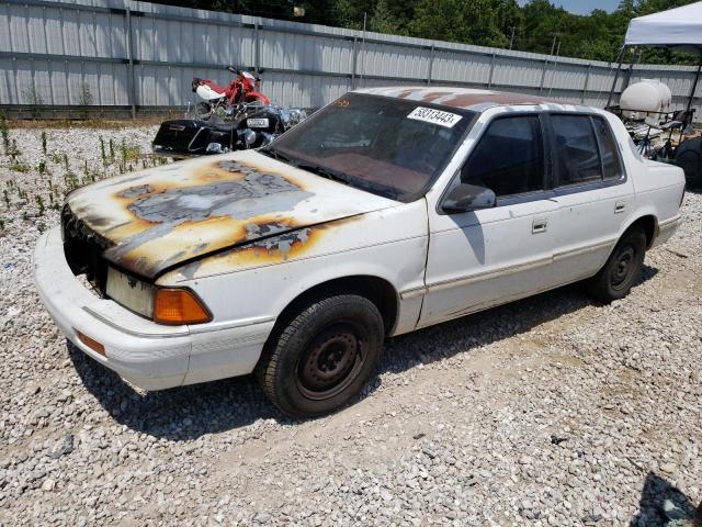 1B3XA46K7PF640856 - 1993 DODGE SPIRIT WHITE photo 1