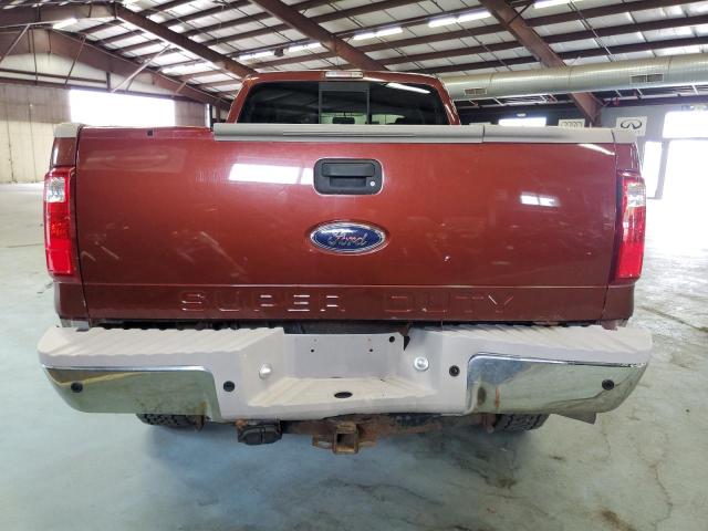 1FTWW31R78EA12720 - 2008 FORD F350 SRW SUPER DUTY MAROON photo 6