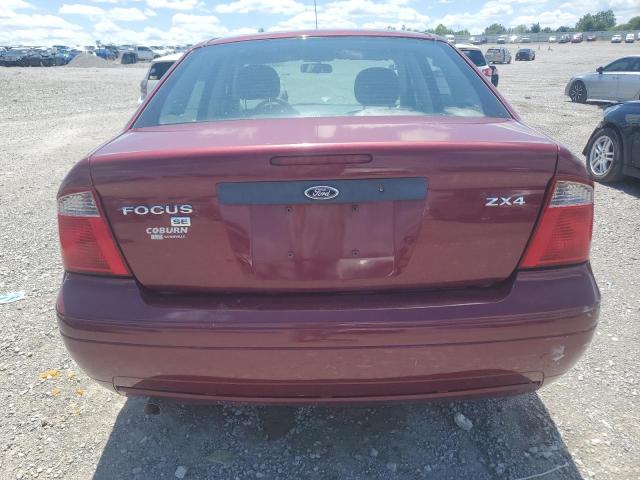 1FAFP34N36W159507 - 2006 FORD FOCUS ZX4 MAROON photo 6