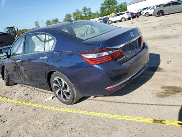 1HGCR2F88GA028341 - 2016 HONDA ACCORD EXL BLUE photo 2