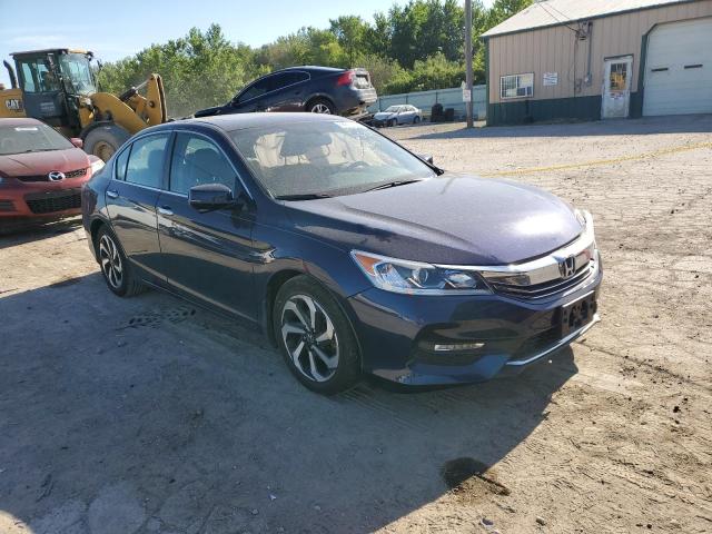 1HGCR2F88GA028341 - 2016 HONDA ACCORD EXL BLUE photo 4