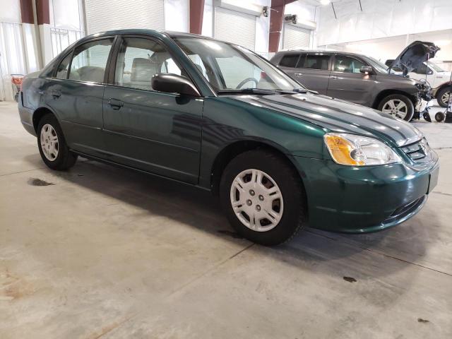 JHMES16572S003363 - 2002 HONDA CIVIC LX GREEN photo 4