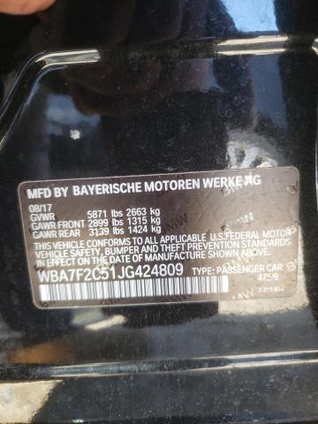 WBA7F2C51JG424809 - 2018 BMW ALPINA B7 XI 黑色 照片 12