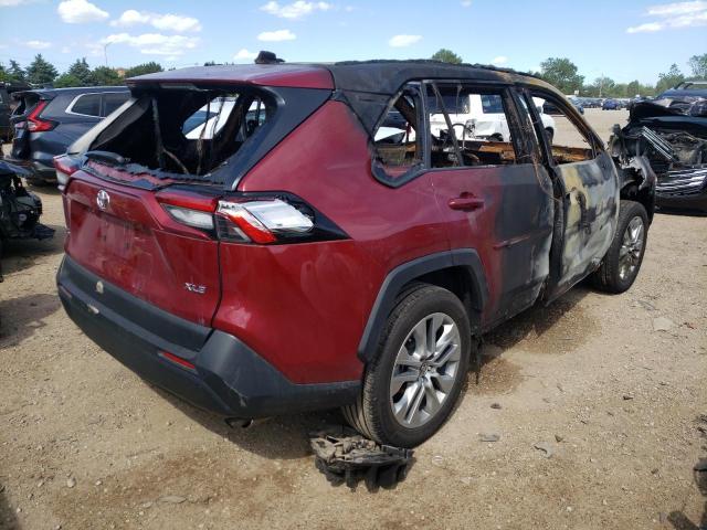 2T3C1RFV4PW266256 - 2023 TOYOTA RAV4 XLE PREMIUM BURGUNDY photo 3