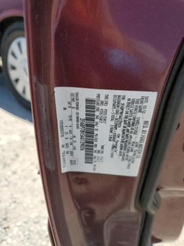 2FABP7BV5AX129026 - 2010 FORD CROWN VICT POLICE INTERCEPTOR RED photo 12