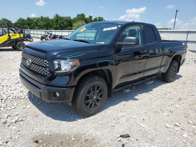 5TFUY5F10LX890776 - 2020 TOYOTA TUNDRA DOUBLE CAB SR/SR5 BLACK photo 1