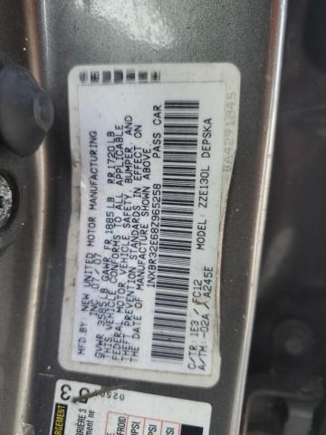 1NXBR32E68Z965258 - 2008 TOYOTA COROLLA CE GRAY photo 12