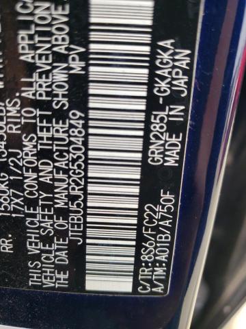 JTEBU5JR2G5304849 - 2016 TOYOTA 4RUNNER SR5/SR5 PREMIUM 蓝色 照片 13