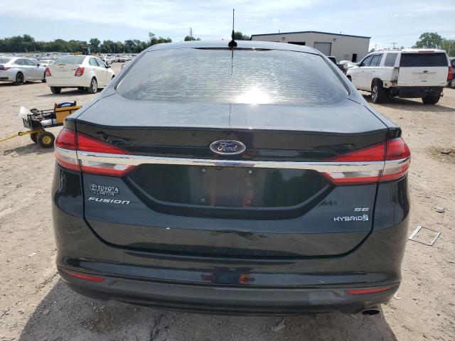 3FA6P0LU8JR247732 - 2018 FORD FUSION SE HYBRID BLACK photo 6