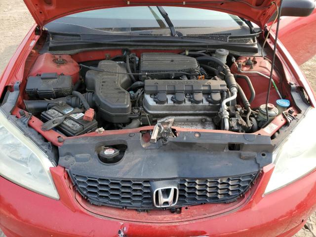 1HGEM22104L080675 - 2004 HONDA CIVIC DX VP Qırmızı foto 11