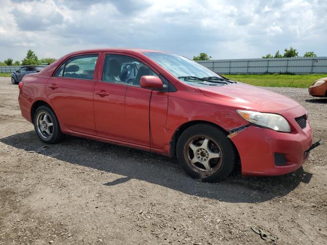 1NXBU40E09Z087724 - 2009 TOYOTA COROLLA BASE RED photo 4