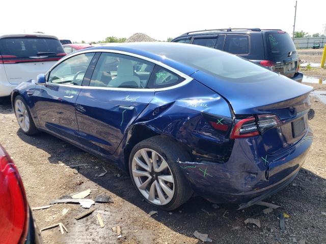 5YJ3E1EA2LF741231 - 2020 TESLA MODEL 3 BLUE photo 2